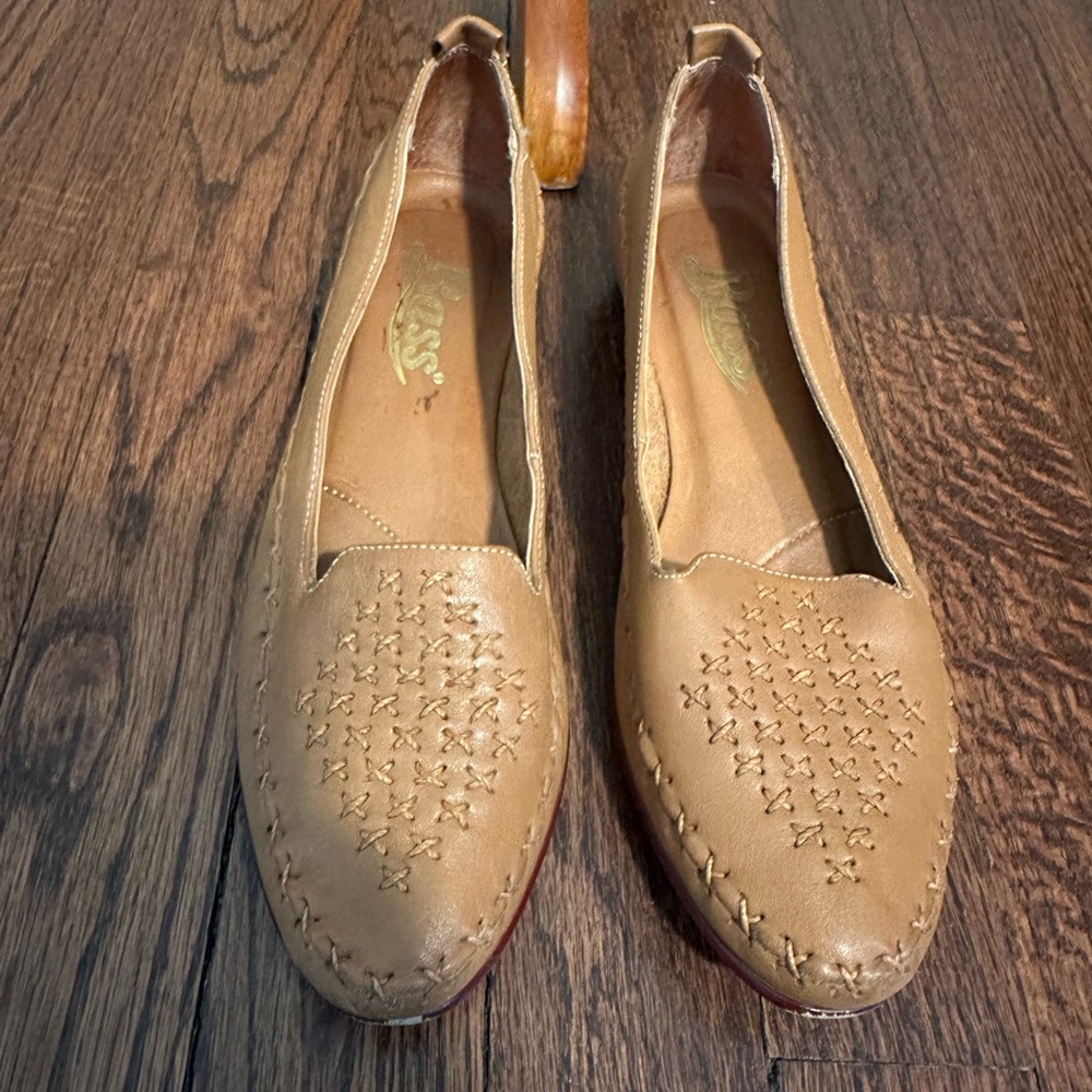 Vintage Bass Leather Moccasin Flats